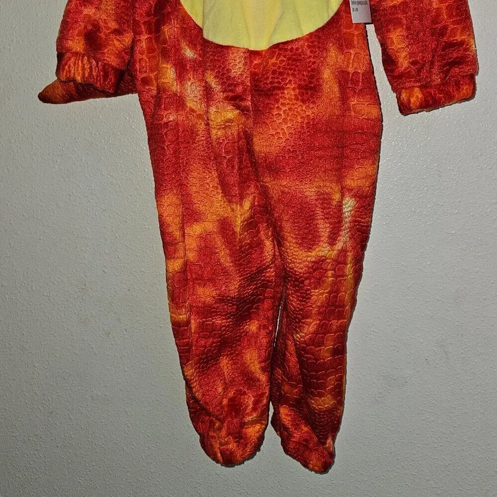 NEW Orange Monster Halloween Costume Toddler 2-3T Hooded Jumpsuit Hyde & Eek